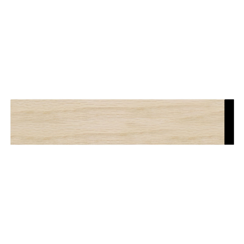 Moulure de treillis en bois franc massif de qualité D une quincaillerie de 1/4 po x l 1 1/2 po x P 96 po., Chêne blanc