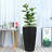 Modern Farmhouse Faux Rattan Planters with Auto Watering System and Weather Resistance-118702596