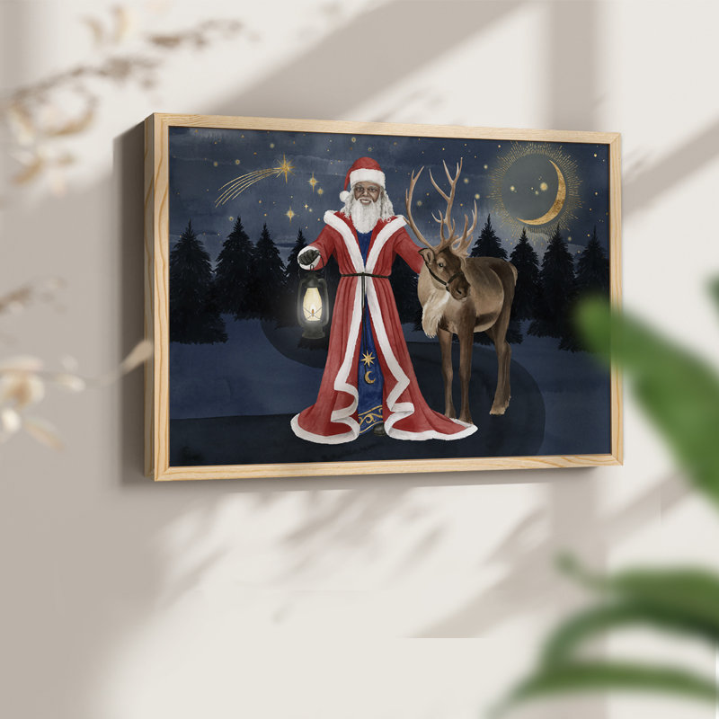 Celestial Christmas Collection A - Reproduction encadrée - Restickable, H 8 po x l 10 po, Naturel
