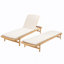 Chaise longue avec coussin Mallacia