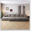 Luxueux canapé-lit modulaire pour salon avec tissu moelleux et sans assemblage-1739197058