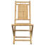 Chaises de jardin pliantes en bambou 4 pièces 46 x 66 x 99 cm Vidaxl