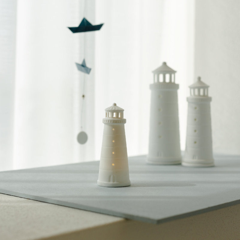 Phare en porcelaine avec DEL Beyond the Sea