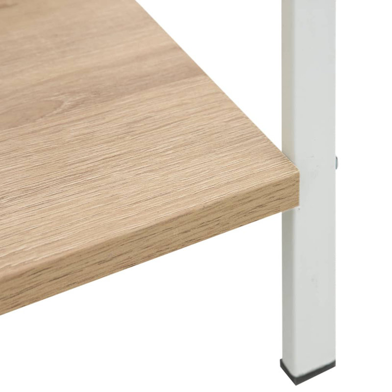Minkler Bookcase, White/Oak