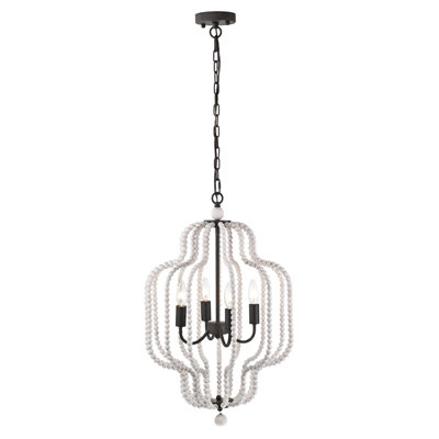 Luminaire suspendu 4 lumières à DEL Jaclynn