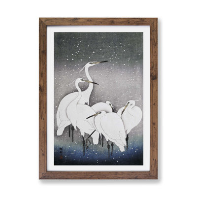 Group Of Egrets by Ohara Koson - Single Picture Frame Painting