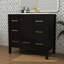 Armoire de meuble-lavabo autoportante en bois massif 36 po avec 5 tiroirs 36 po-765934767
