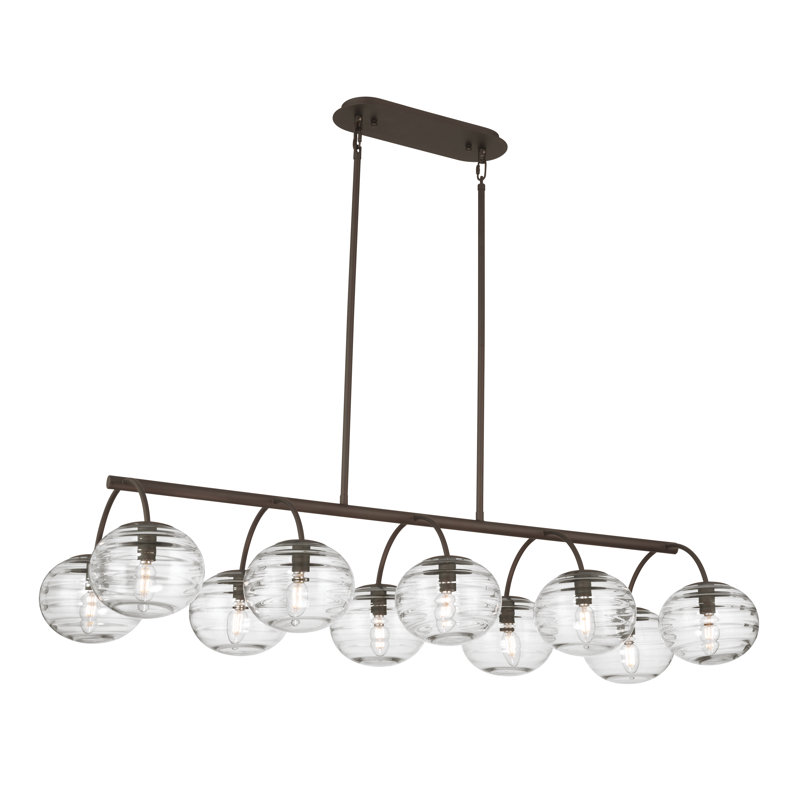 Lustre linéaire à 10 lumières de 47 po Lenora