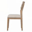 Ensemble de salle à manger 6 pièces de style classique et traditionnel TREXM, comprenant une table de salle à manger, 4 chaises rembourrées et un banc (bois naturel délavé)