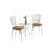 3 Piece Bistro Set, 1 Table And 2 Chairs With Cushion-1514698038