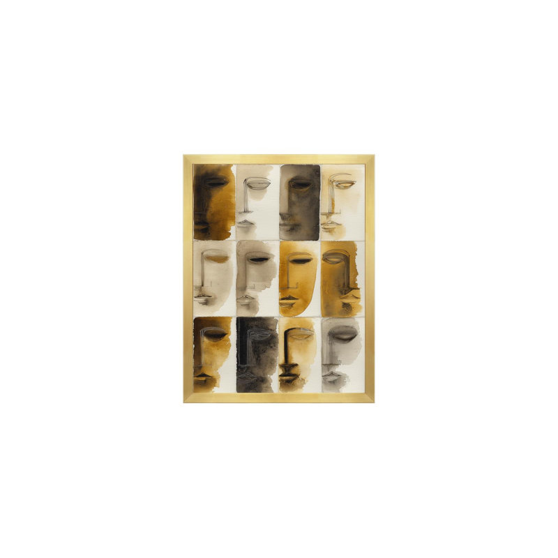 Faces in Sequence, 20" H x 26" W