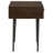 Gibson Coffee Brown 1-Drawer Rectangular Side Table