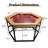 Multi-Function Dining & Game Table for 4-6 Players with Removable Game Mat, Brown