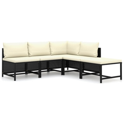 Hitas 23.6'' Wide Square Metal Patio Sectional Set with Cushions