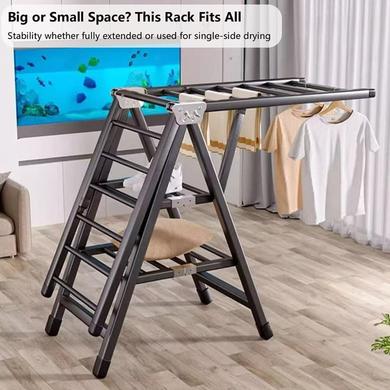 Séchoir à vêtements robuste pliable