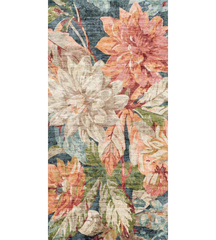 Tapis de cuisine orange Emiliana, Rectangle 2 pi x 8 pi