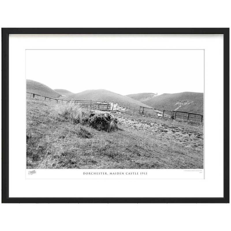 Dorchester, Maiden Castle 1913 by Francis Frith - Single Picture Frame Print, 45cm H x 60cm W x 2.3cm D