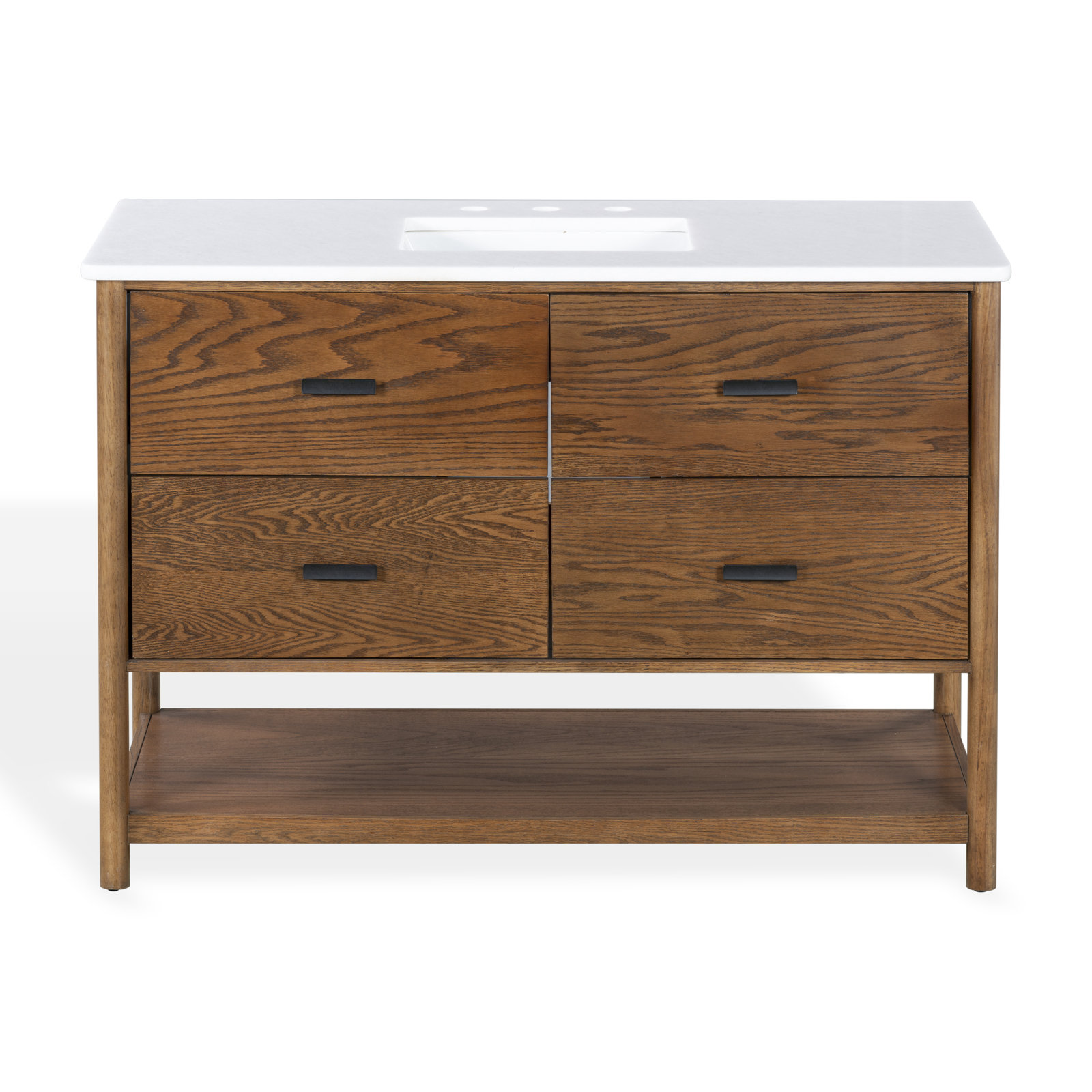 Kaplan 48" Single Bathroom Vanity, Medium Oak
