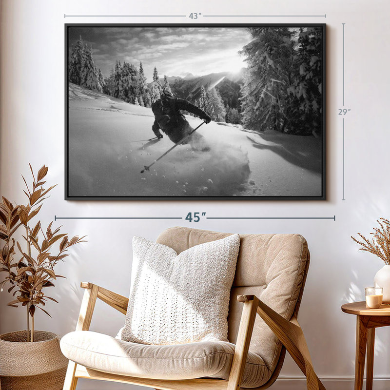 Impression sur toile Snow Snowing, H 29 po x l 43 po