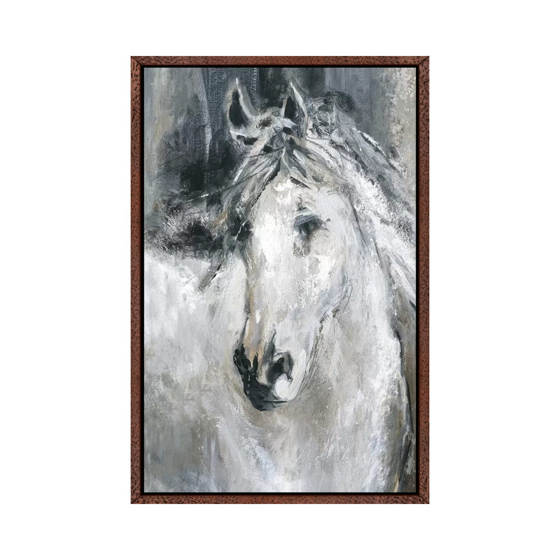 Facing The Wind by Carol Robinson - Print on Canvas, 101.6 cm H x 66.04 cm W, Classic Brown Wood Framed