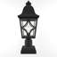 Luminaire extérieur pour lampadaire, boîtier en aluminium imperméable avec verre, éclairage de terrasse pour poteau de clôture pour le jardin, le patio, l'allée