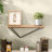 Alyssabeth Pine Wood Diamond Bracket Ledge Accent Shelf