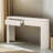Chic Console Table With Curved Column Legs&Storage Drawers: Fluted Design For Entryway & Living Room-1877608649