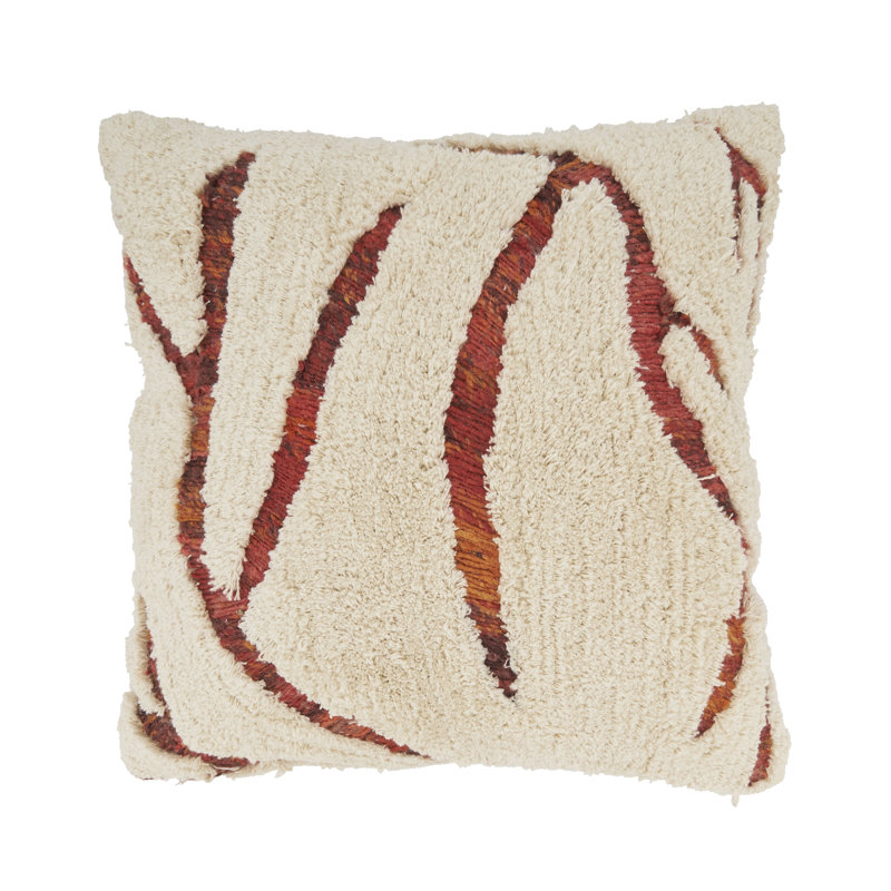 Coussin décoratif en duvet et capitonné touffeté Symmetry
