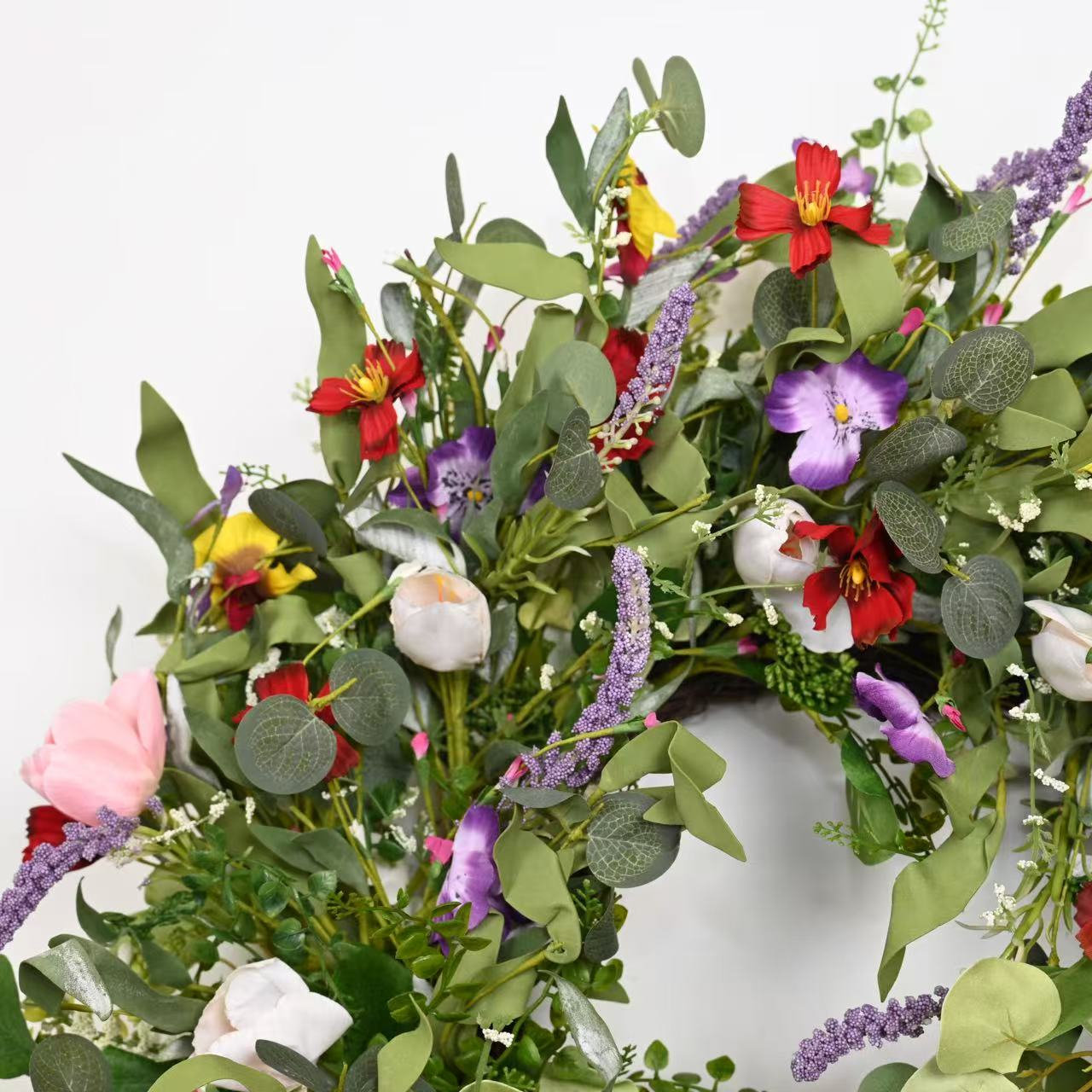 24" Handcrafted Lavender Wedding Wreath
