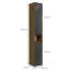Bertolde 30.2Cm W x 191.5Cm H x 30Cm D Tall Bathroom Cabinet