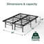 14" Wire-Grid Bed Frame-21093690