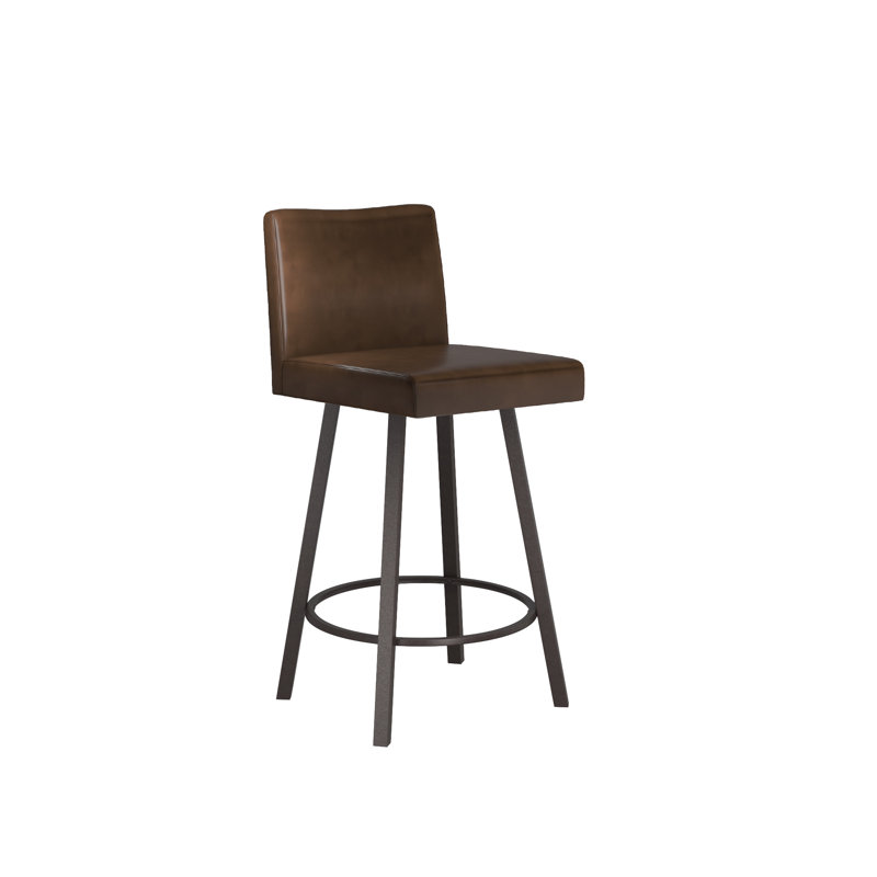 Tabouret de comptoir pivotant 26 po Godin, Tabouret de comptoir (siège d'une hauteur de 26 p, Brun foncé