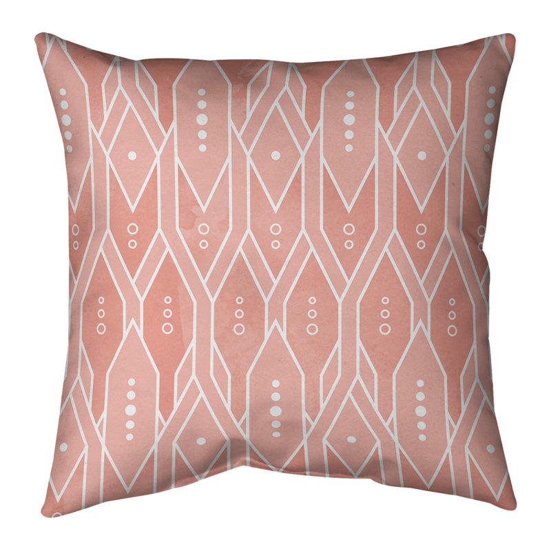 Coussin décoratif en lin, 18 po x 18 po, Bourre en polyester, Orange