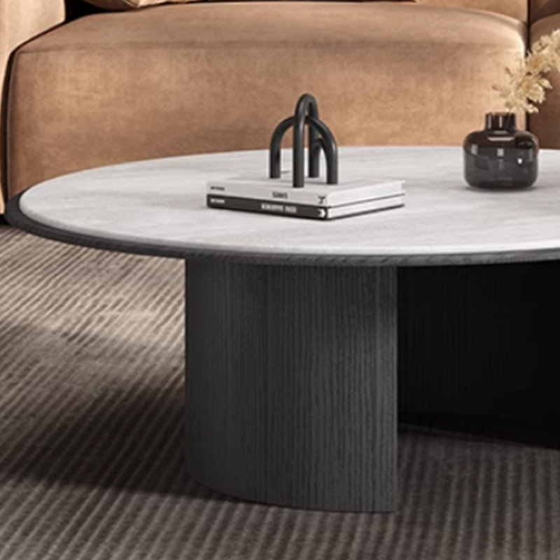 Modern simple design sense coffee table, 14.96" H x 39.37" L x 39.37" W