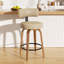 Tabouret de bar pivotant chic en cuir pour un confort et un style ultimes-212838760-212838765