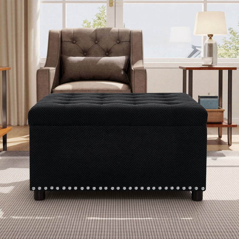 Table basse avec repose-pieds l 30 po, Black