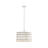 4-Light Glass Drum Shade Chandelier