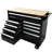 -drawer Steel Multifunctional Tool Cart With Wooden Top For Workshop And Garage