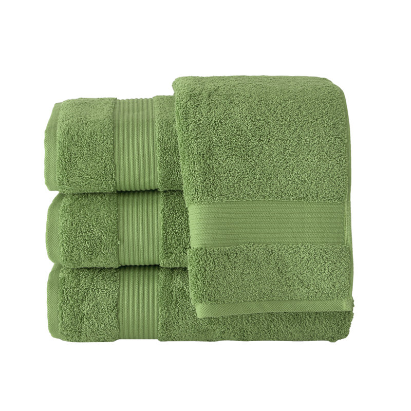 Ensemble de serviettes de bain de luxe 4 pièces Hamer - 100% coton turc, ultra doux et très absorbant, 30 po x 54 po, élégant design Dobby pour spa et maison