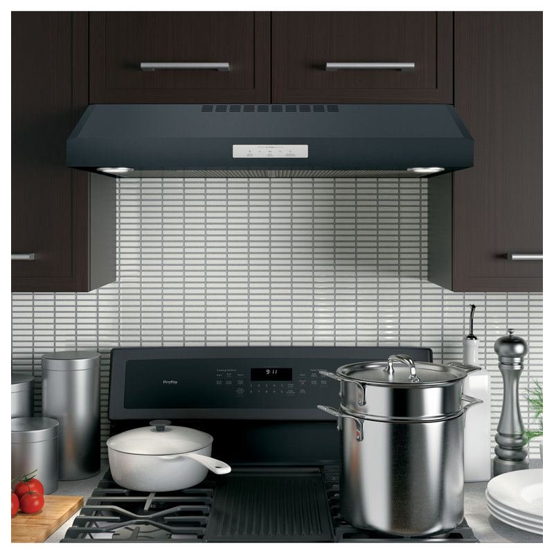 30" 390 CFM Convertible Under Cabinet Range Hood with Night Light, Stainless Steel, 30"