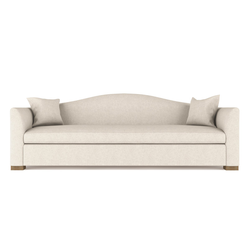 Canapé Horatio, Huître de lin Box Weave, H 33 po x l 84 po x P 36 po, Patiné