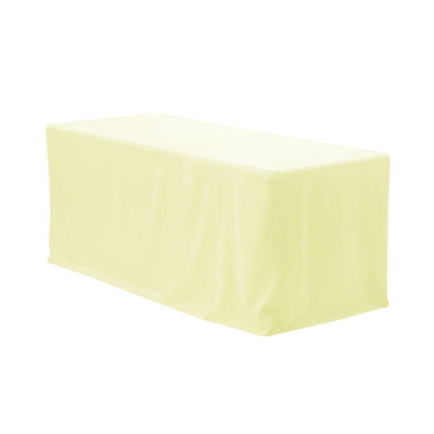 Fitted 100% Polyester Tablecloth Premium Qualitytable Cover 4 Feet Diameter