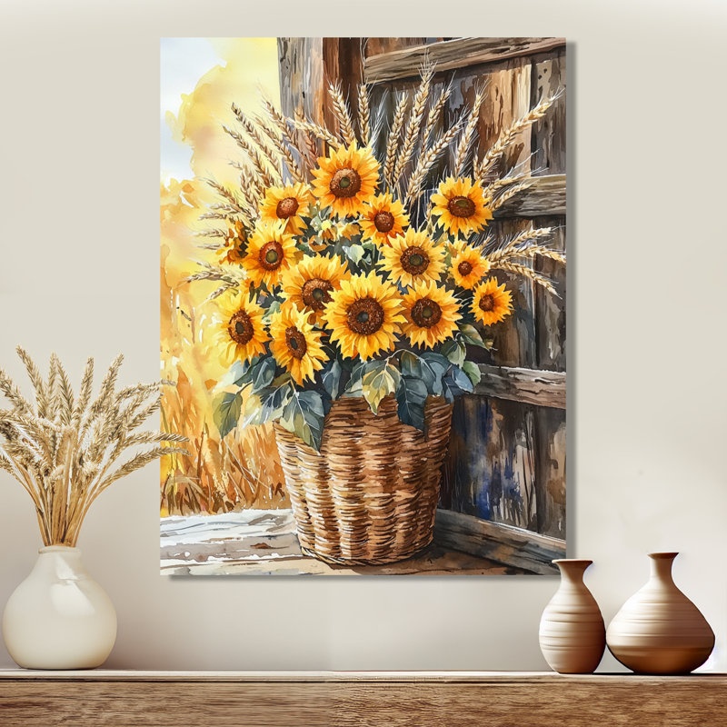 Concetta - impressions sur toile florales, Toile tendue, Ne s’applique pas, H 20 po x l 12 po