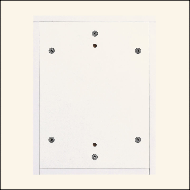 Meuble-lavabo moderne 42 po avec lavabo d'art en céramique, dalle de pierre blanche et petites tablettes de rangement, porte à fermeture douce