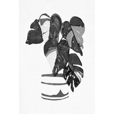 B&W Indoor Plant VI by Stellar Design Studio - Painting