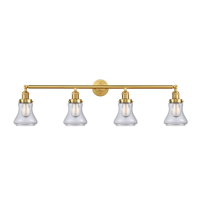 Reyhani 4 - Light Dimmable Vanity Light, Clear, Satin Gold