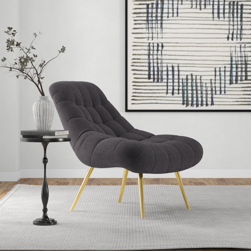 Chaise d'appoint Elizabeth-Grace, Gris