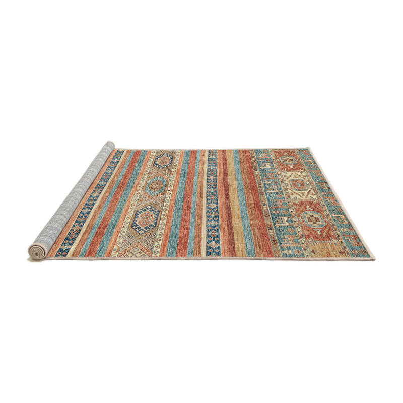 Striped Indoor Rug, Round 7'