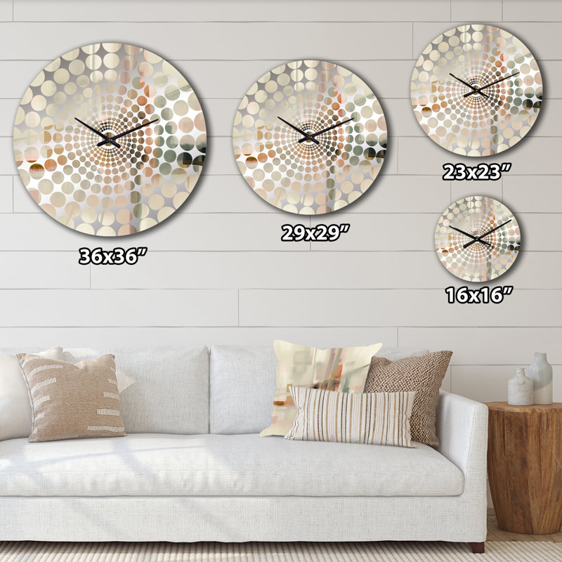 Lochlyn - Horloge murale peinture abstraite, Petit