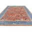 Tapis unique à motif tribal 9 x 12 po Oushak orange